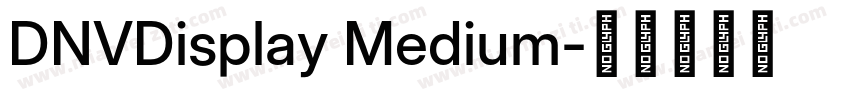 DNVDisplay Medium字体转换